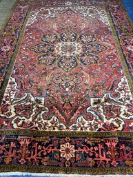 Hand Knotted Persian Heriz Rug 8x11 Ft   #1117