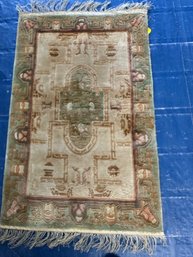 Hand Knotted Chinise Silk Rug 2x3 Ft.  #1162