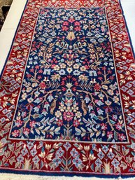 Hand Knotted Persian Kermen Rug 4x2.6 Ft    #1198