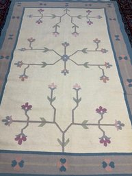 Hand Knotted Kilm Rug 9x6.2 Ft   #1232
