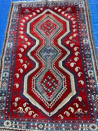 Hand Knotted Persian Turkman Rug 62'x46'.   #4774