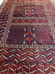 Antique Hand Knotted Persian Hatchli Rug 56'x42'. #4796.