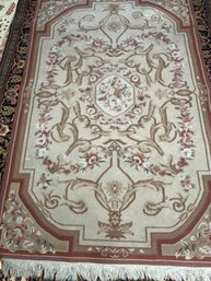 Hand Knotted Needlepoint Rug 72'x48'.  #4807
