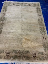 Hand Knotted Tibetian Rug 4x5.2 Ft. $5065