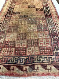 Hand Knotted Turkish Rug 4x5.2 Ft. #5066