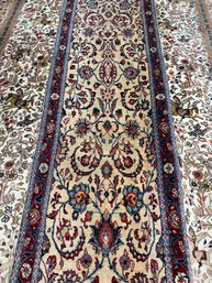 Hand Knotted Persian Sarouk Rug 12x2.4 Ft. #5076
