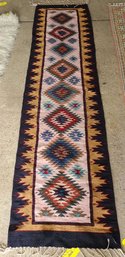 Hand Knotted Kilm Rug 9.8x2.4 Ft