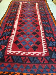 Hand Knotted Kilm Rug 6.4x3.3 Ft   #4728