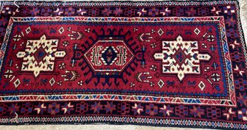 Hand Knotted Persian Heriz Rug 5x2.6 Ft   #4653