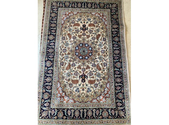 Very Fine Hand Knotted Persian Silk Qum Rug  60'x39'. #3249