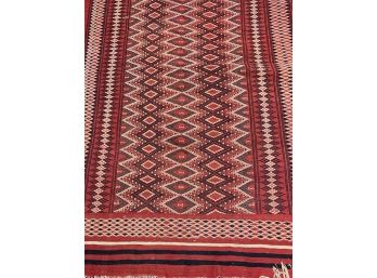 Hand Knotted Flatwoven Rug 96'x60'.   #3188