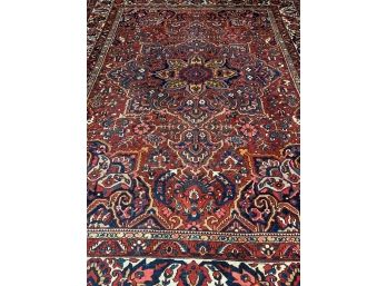 Hand Knotted Persian Bahkterie 180'x132'.  # 2793.