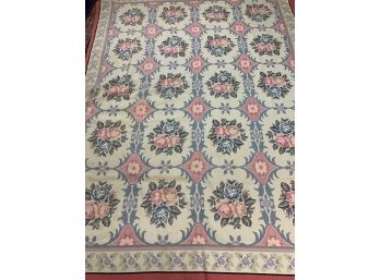 Hand Knotted Needlepoint  Rug 115'x87'.   #3047