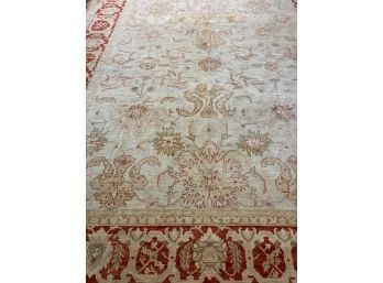 Hand Knotted Wool Oushak Rug 175'x142'. #3247.
