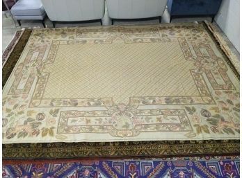 Hand Knotted Needlepoint Rug 132'x99'.  #3123