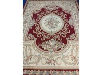 Hand Knotted Aubusson Rug 120'x96'. #3340