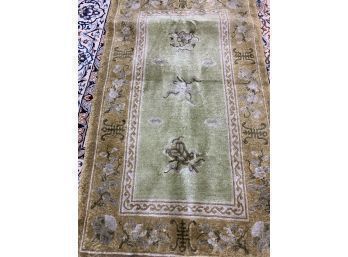 Hand Knotted Silk Chinise Rug 40'x28'.  #3306