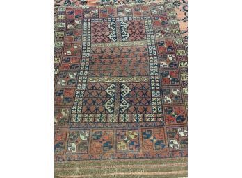 Antique Hand Knotted Persian Turkman  Rug 84'x66'. #3305