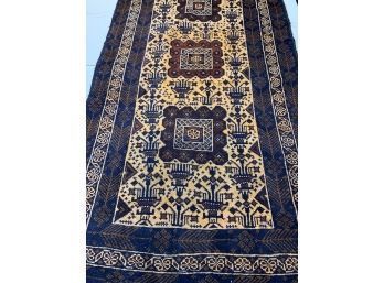 Hand Knotted Persian Shiraz Rug  75'x39'.  #3185.