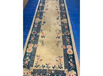 Hand Knotted Chinise  Runner  Rug 140'x50'  #3388