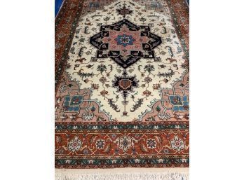 Hand Knotted  Indo Tabriz Rug    128'x96'.   #4224.