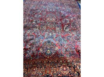 Antique Hand Knotted Persian Sarouk Rug 144'x108'.   #4220.