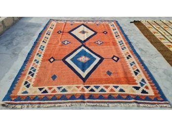 Hand Knotted Kilm Rug 72'x48'.   #4209.