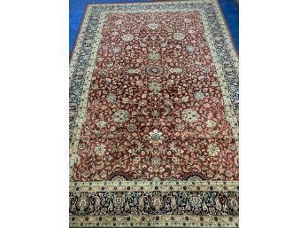 Hand Knotted Indo Tabriz Rug 104'x72:   #4070