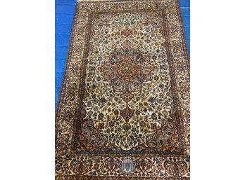Hand Knotted Indo Tabriz Rug 76'x48'.  #4077.