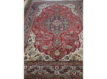 Hand Knotted Persian Tabriz Rug 144'x108'.  #4160