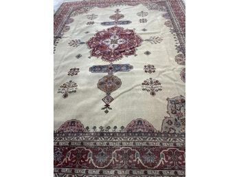 Antique Hand Knotted Agra Tabriz 154'x120'.  #4177