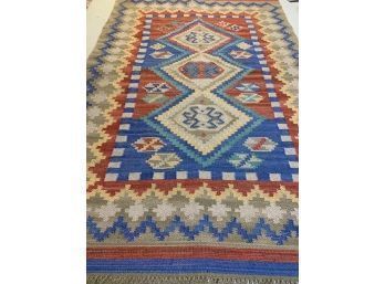 Hand Knotted Kilm Rug 62'x38'.  #4375