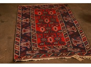 Hand Knotted Shirvan Rug 60'x30'.   #4384.