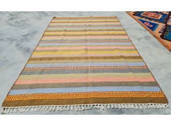 Hand Knotted Kilm Rug 72'x48'.   #4343'