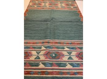 Hand Knotted  Kilm Rug 64'x42'.     #4405.
