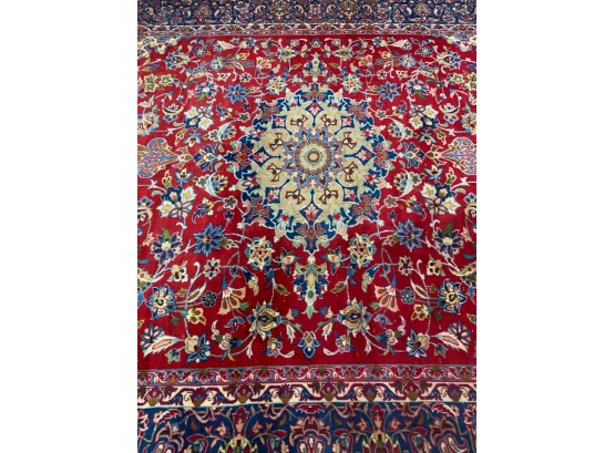 Hand Knotted Persian Esfahan Rug 156'x120'. #3276