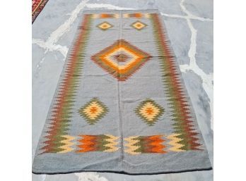 Hand Knotted Kilm Rug 72'x60.  #4182