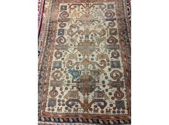 Antique Hand Knotted Shirvan Rug 69'x48:   #4486