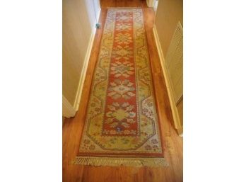 Hand Knotted Turkish Rug  120'x32'.    # 3104