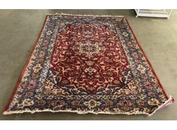 Fine Hand Knotted Persian Esfahan 115'x82'.  # 3117