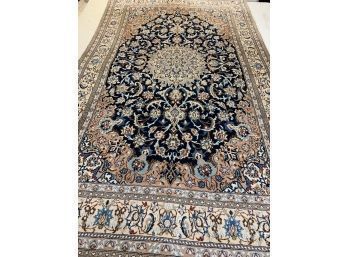 Fine Hand Knotted Persian Nain Rug 72'x47'.     #4453