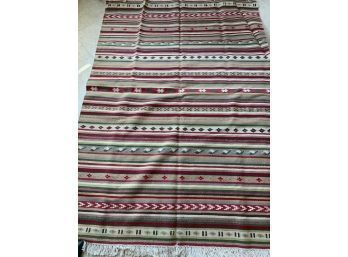 Hand Knotted Kilm Rug 77x48'.    #4416