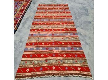 Hand Knotted KIlm Rug 72'x48'.   #4350