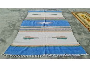 Hand Knotted Kilm Rug 84'x48'.  #4197