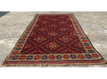Hand Knotted Balouch Rug 60'x36'.   #4202.