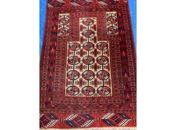 Hand Knotted Persian Turkman 30'x52'. #4508.