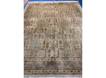 Hand Knotted Oushak Rug 120'x96'. #4574.