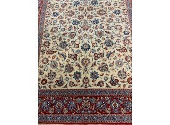 Very Fine Hand Knotted Persian Esfahan Rug 84'x60'.  #4634