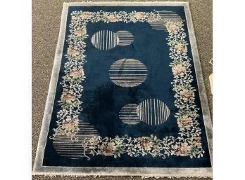 Hand Knotted Chinise Silk Rug  72'x48'.  #4647.