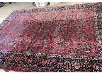 Antique Hand Knotted Persian Sarouk Rug 144'x96'.  #4652